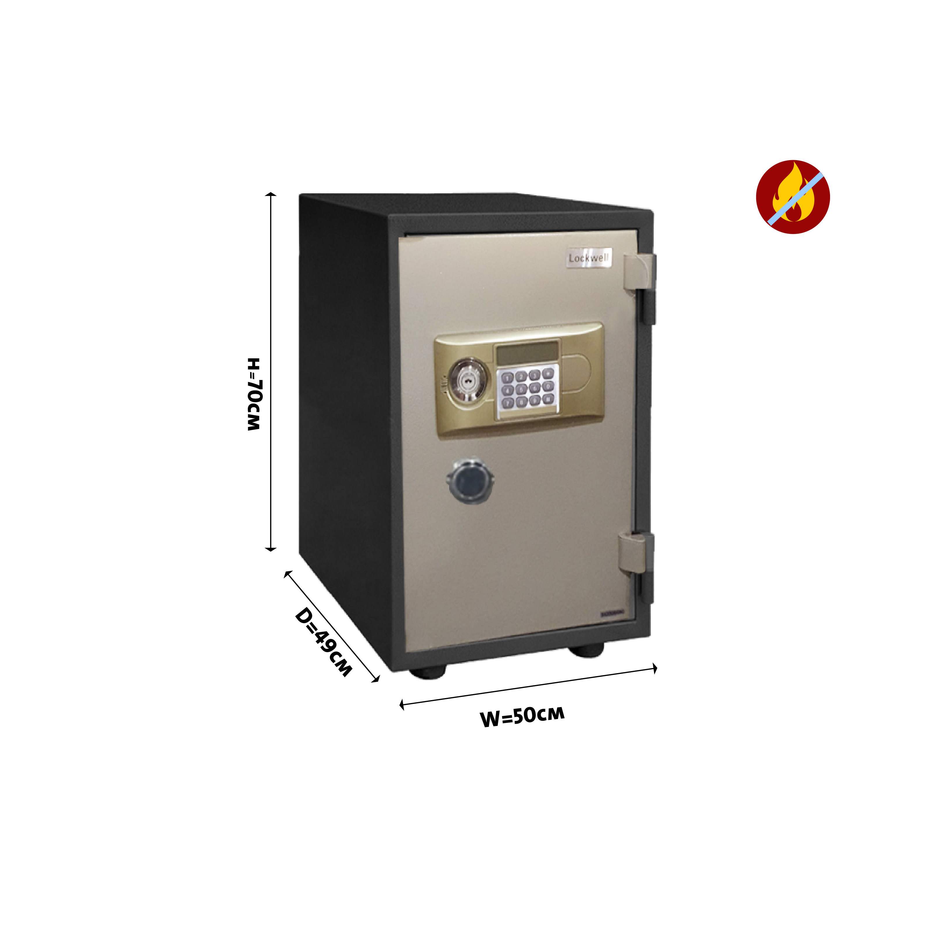 Lockwell Electronic Fire Safe, 700ALD
